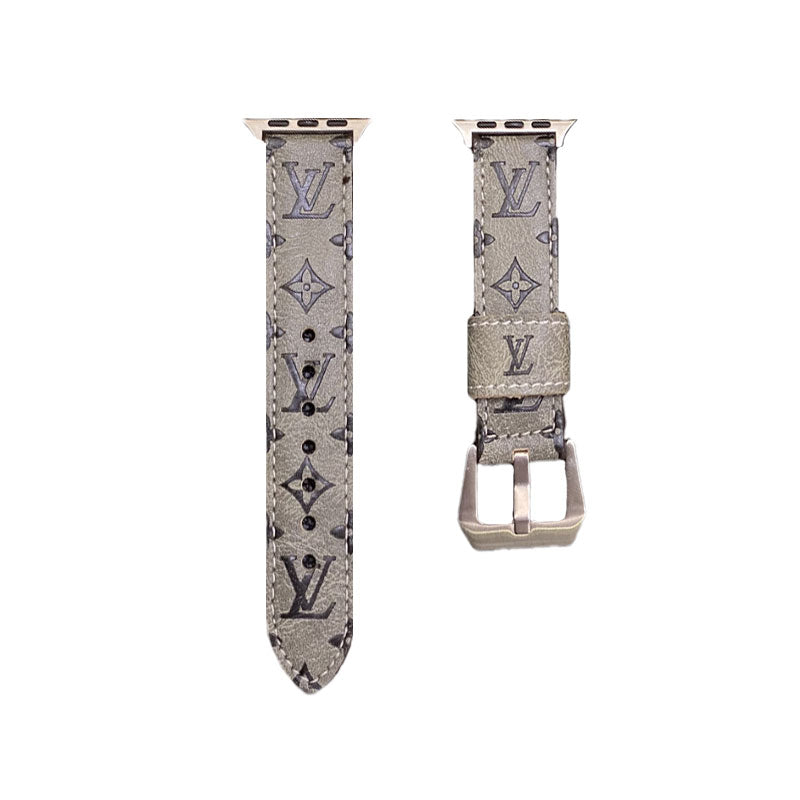 Kožené řemínky s monogramem Apple Watch Kožené modré-YH24422