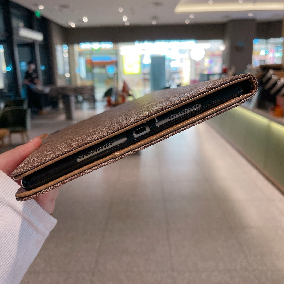 Préimh Leathar Classic Apple iPad Cás Táibléad