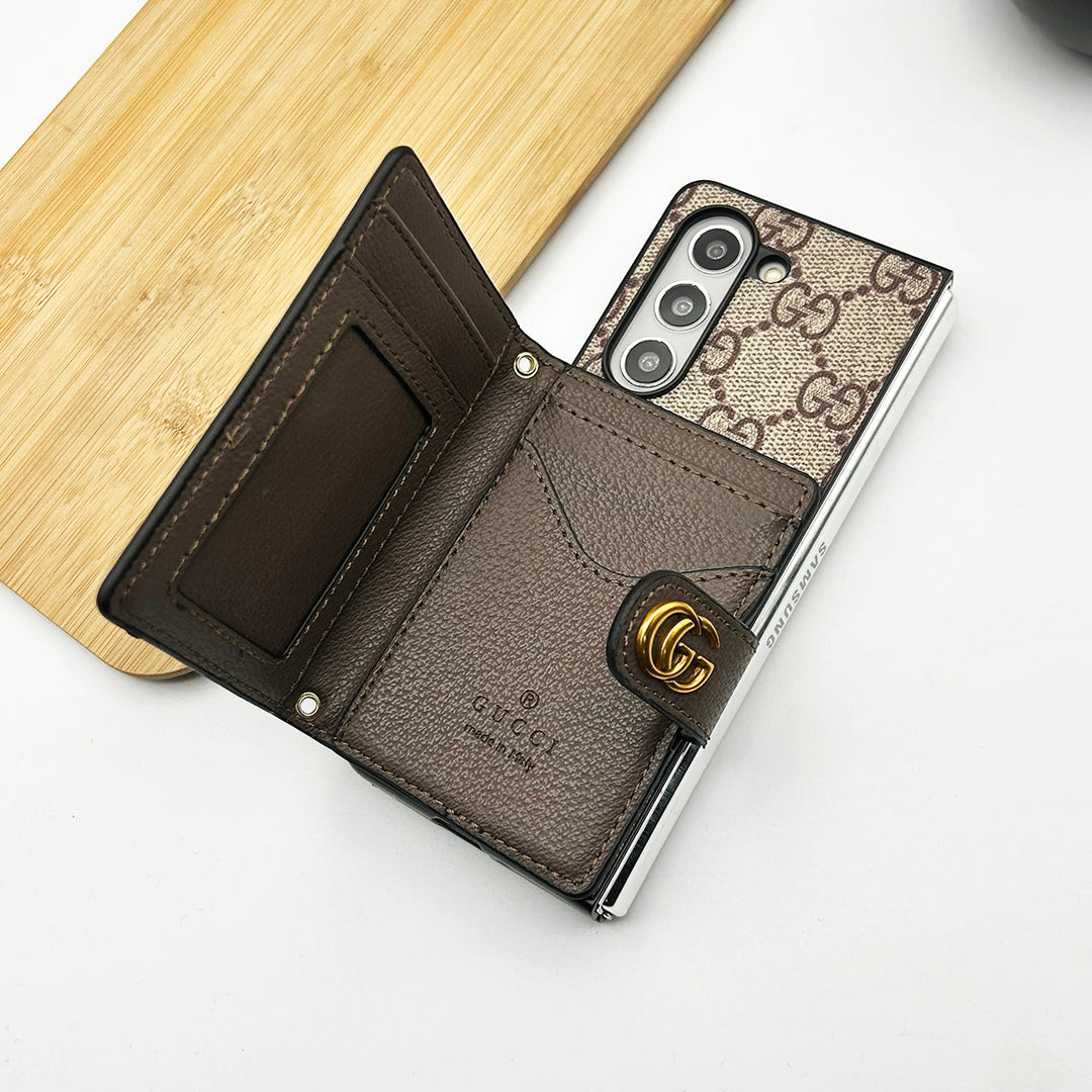 Samsung Galaxy Z Fold 6 Luxury Fashion Δερμάτινη θήκη