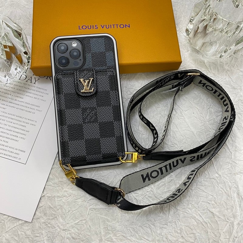 Luxusní pouzdro na iPhone Card Bag Řetízek