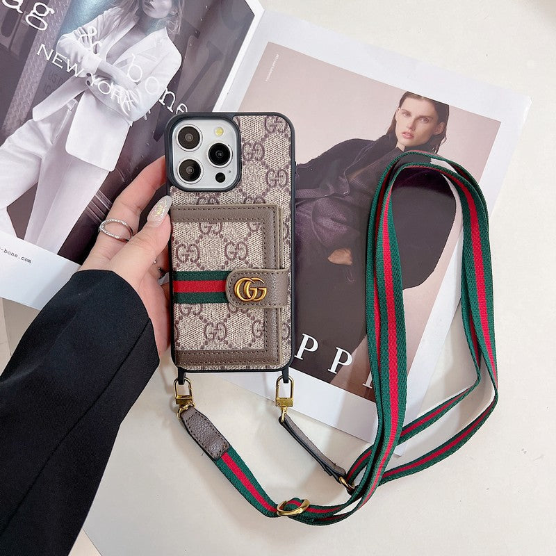 Prémiové pouzdro na karty Crossbody na iPhone