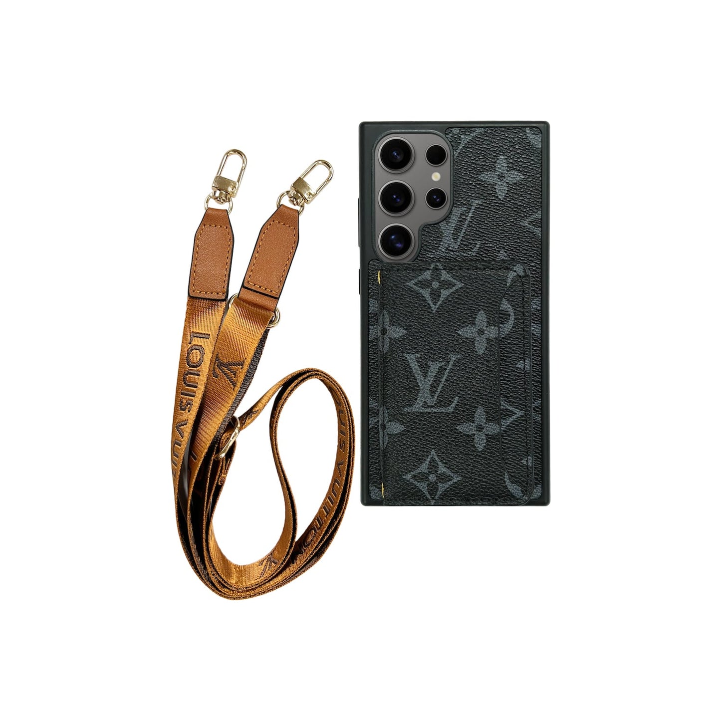 Kortinhaltija x Lanyard Signature Black Case | Samsung