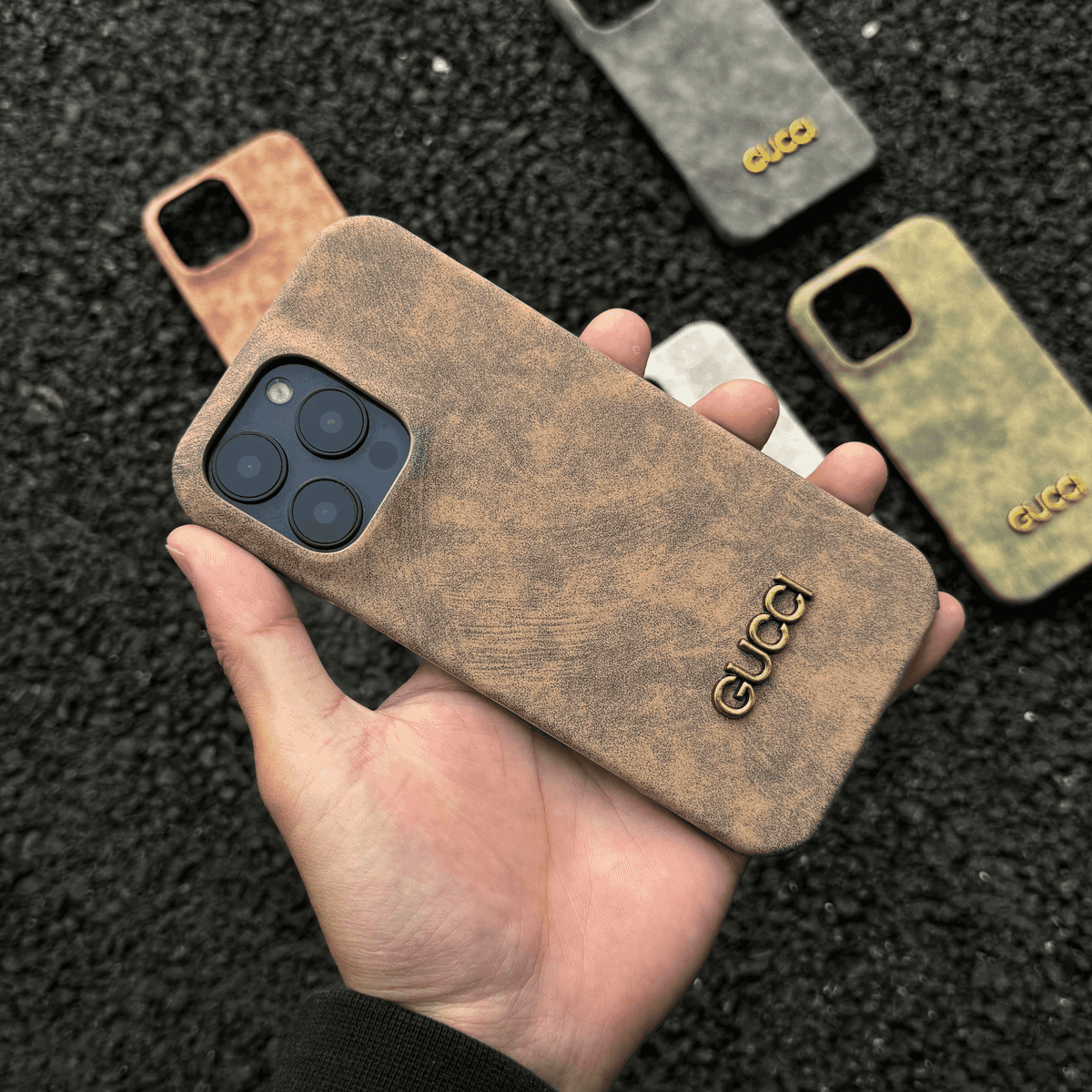 Klasický Vintage semišový obal na iPhone