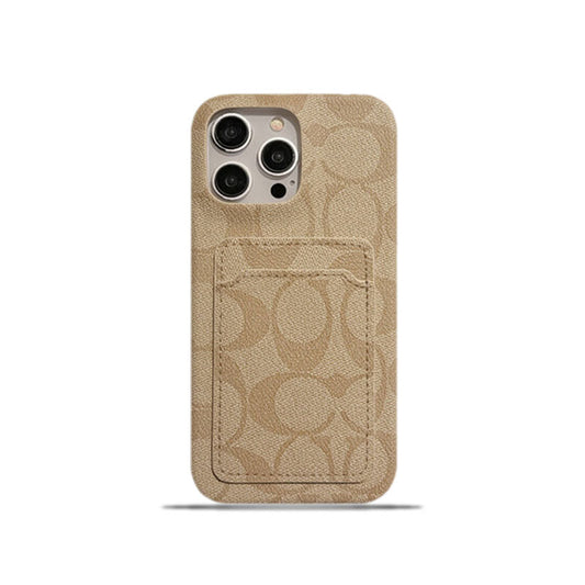 Klassisk klassisk iPhone-deksel med kortholder Hvit -JQB240330