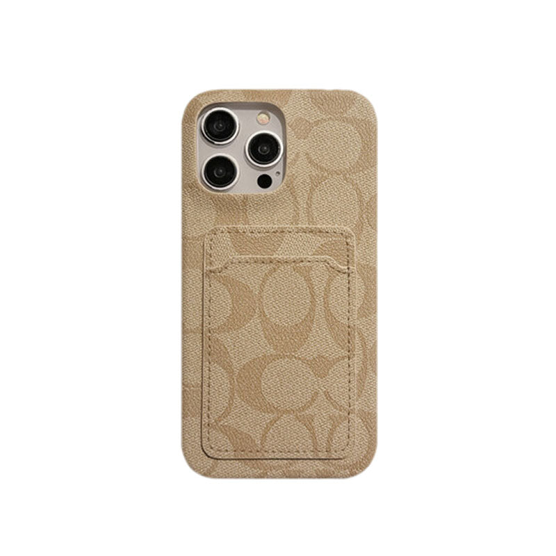Klasické klasické pouzdro na iPhone s držákem karty bílé -JQB240330
