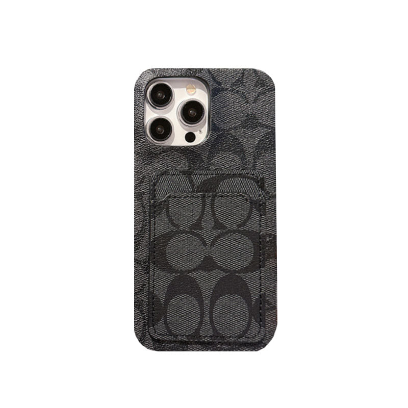 Klasické klasické pouzdro na iPhone s držákem karty bílé -JQB240330