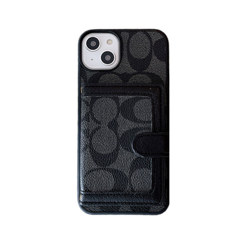 Klasické pouzdro na iPhone s peněženkou a crossbody popruhem bílé -XK240402
