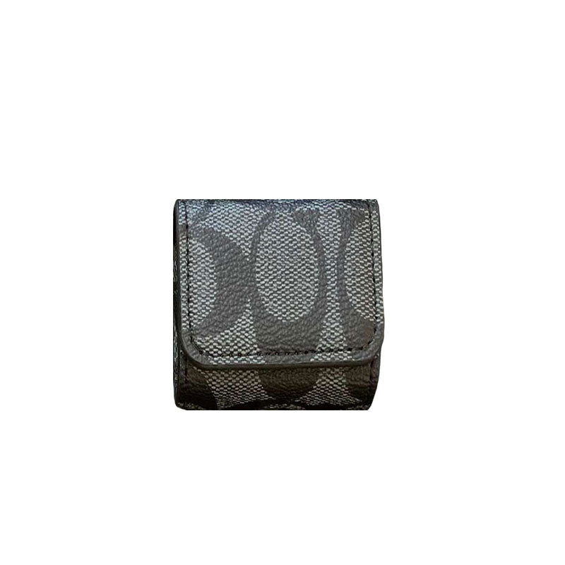 حافظات سماعات ايربودز الفاخرة من كوتش، بني داكن-YH240425