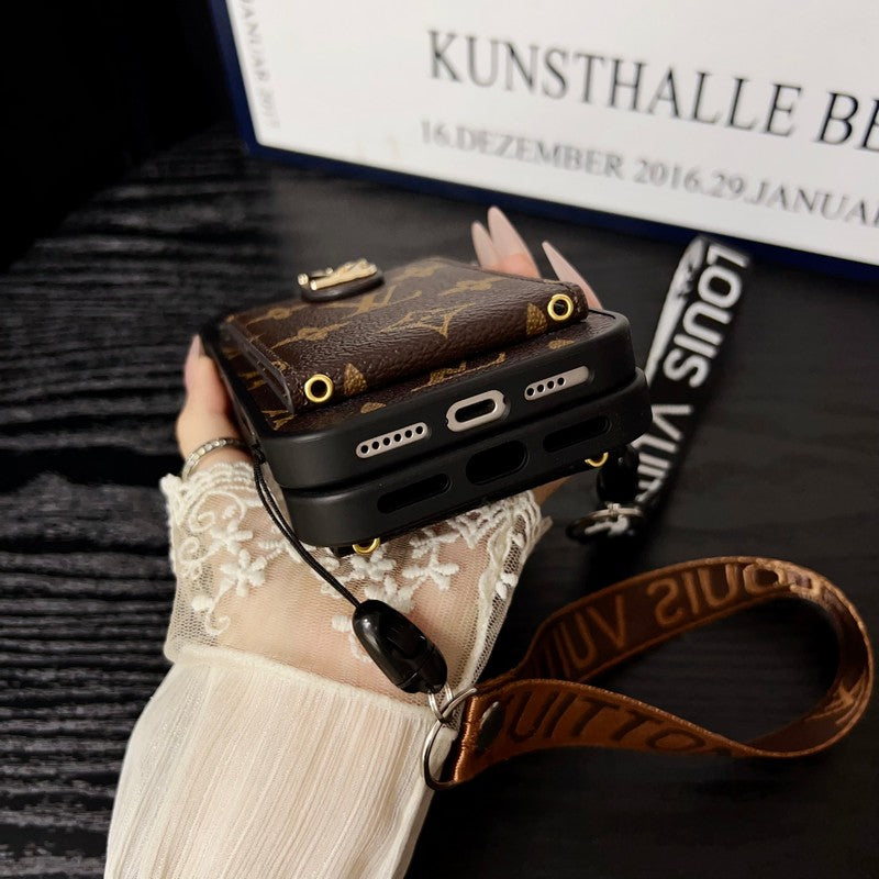 Luxusní klasické crossbody pouzdro na iPhone