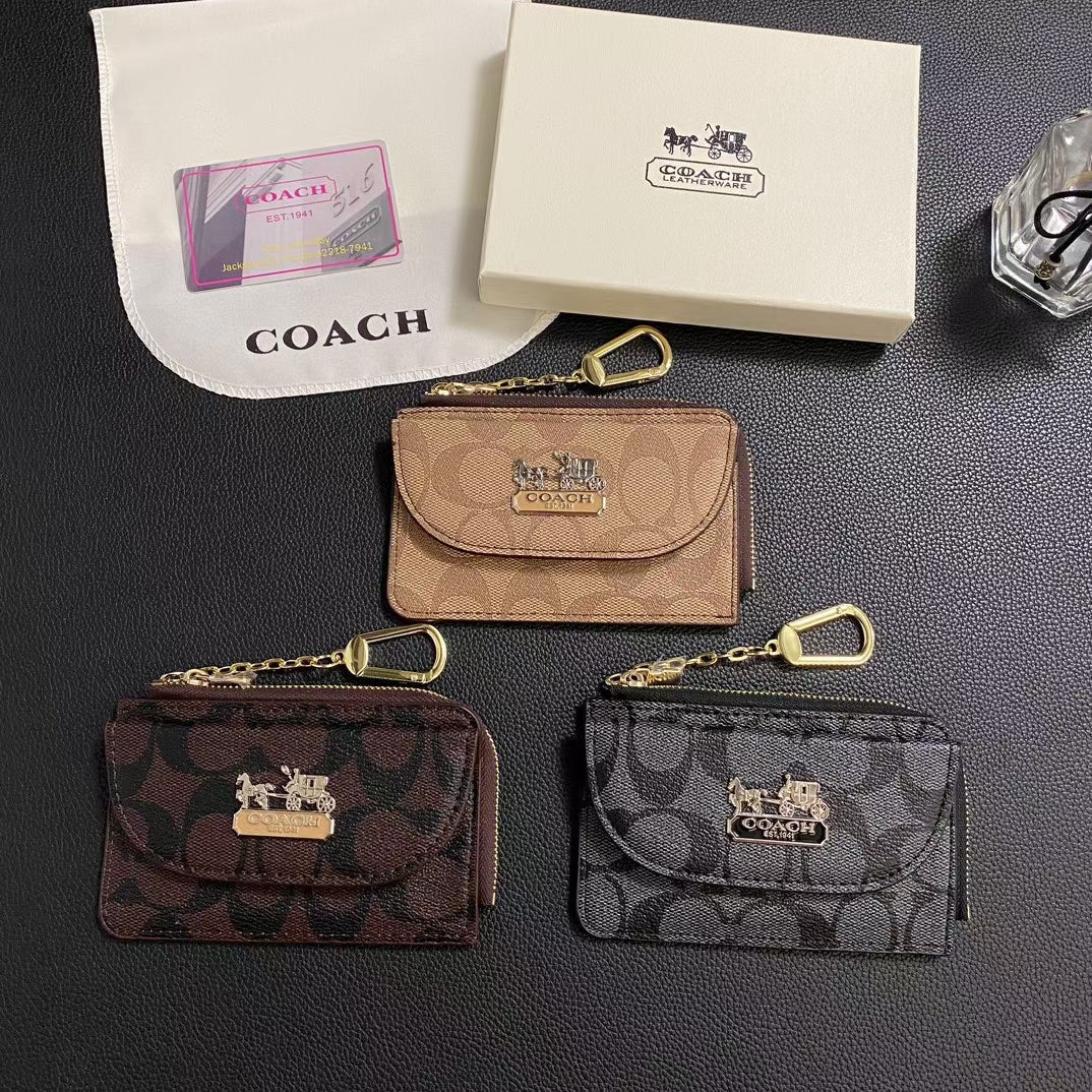 洗練されたデザインのシックな CO 時代を超越したクラシックなカード ホルダー ウォレット