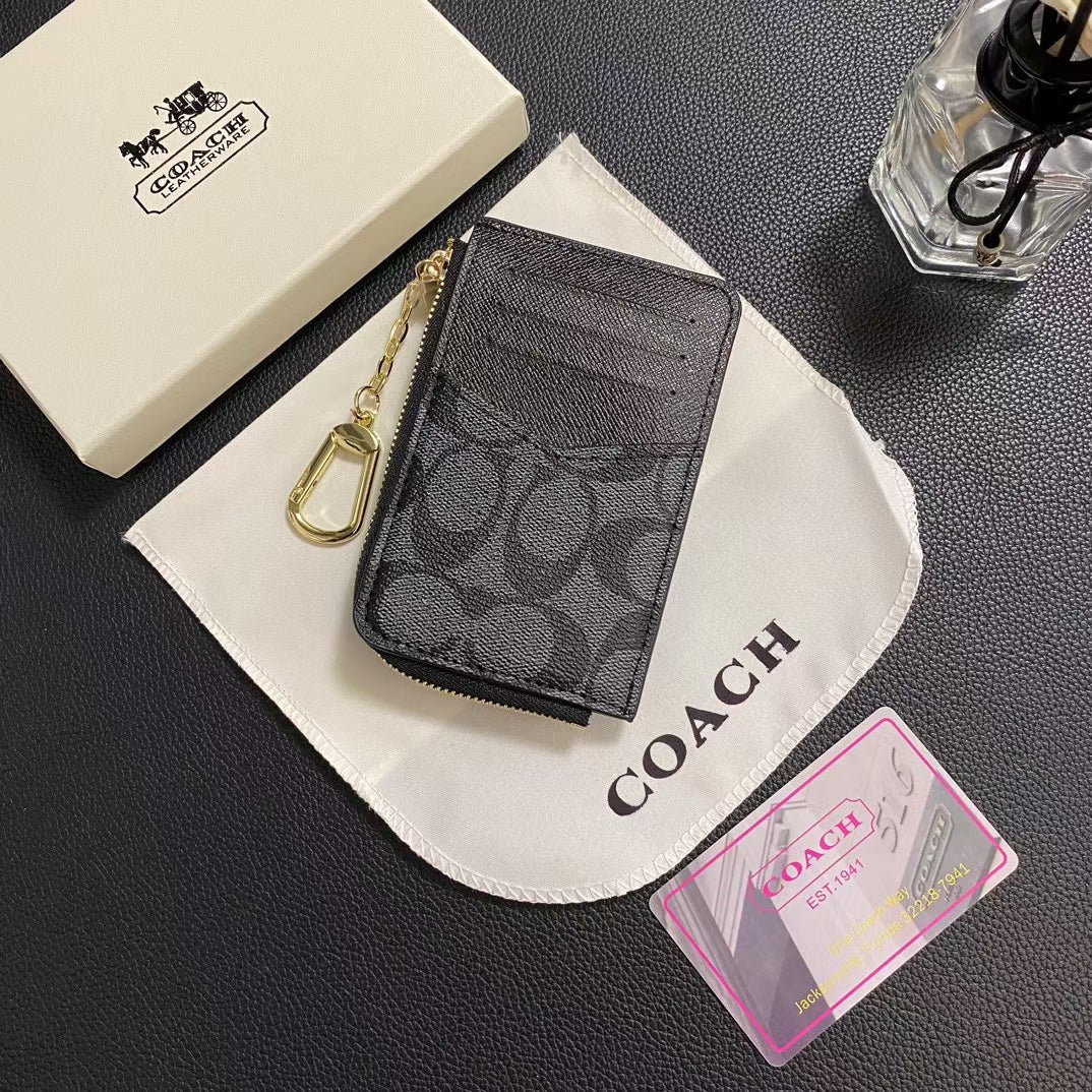 洗練されたデザインのシックな CO 時代を超越したクラシックなカード ホルダー ウォレット