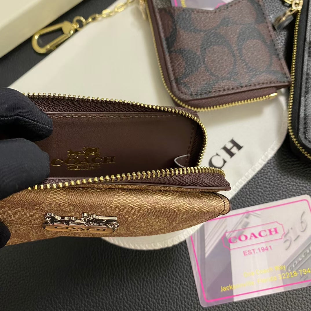洗練されたデザインのシックな CO 時代を超越したクラシックなカード ホルダー ウォレット