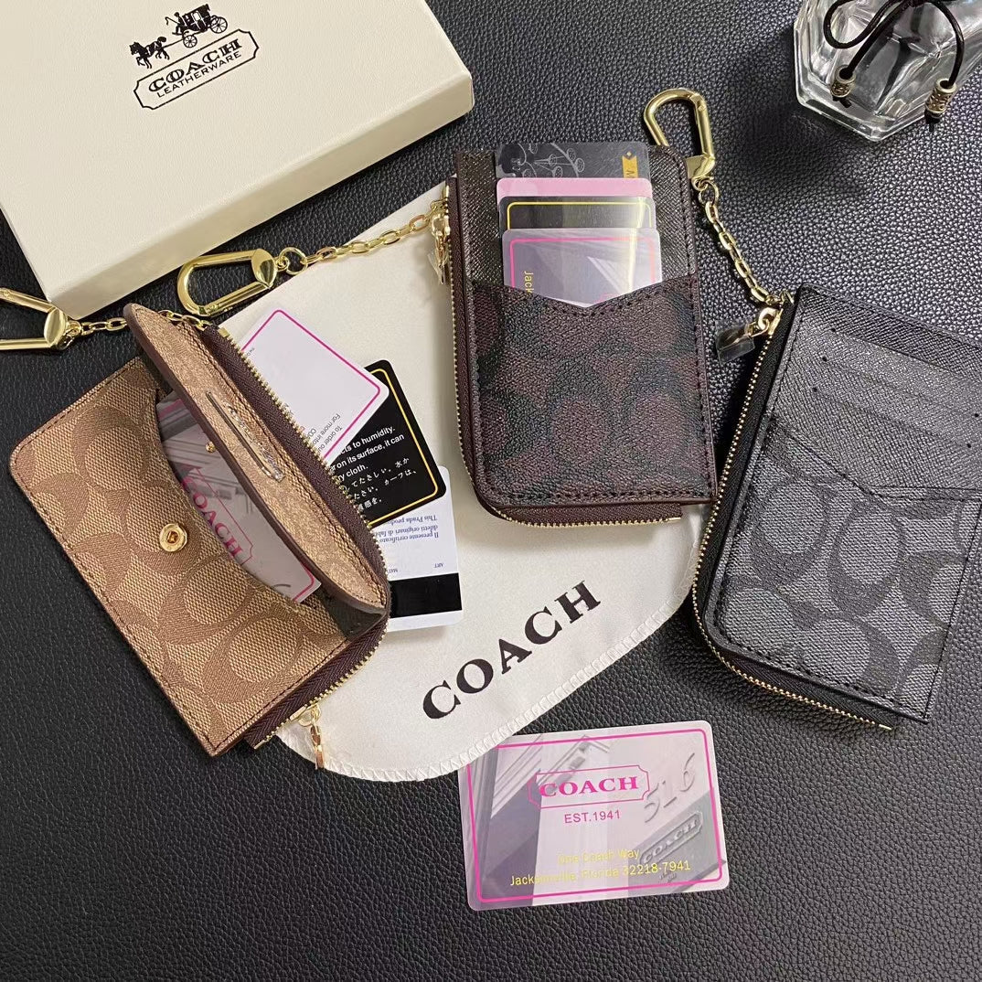 洗練されたデザインのシックな CO 時代を超越したクラシックなカード ホルダー ウォレット