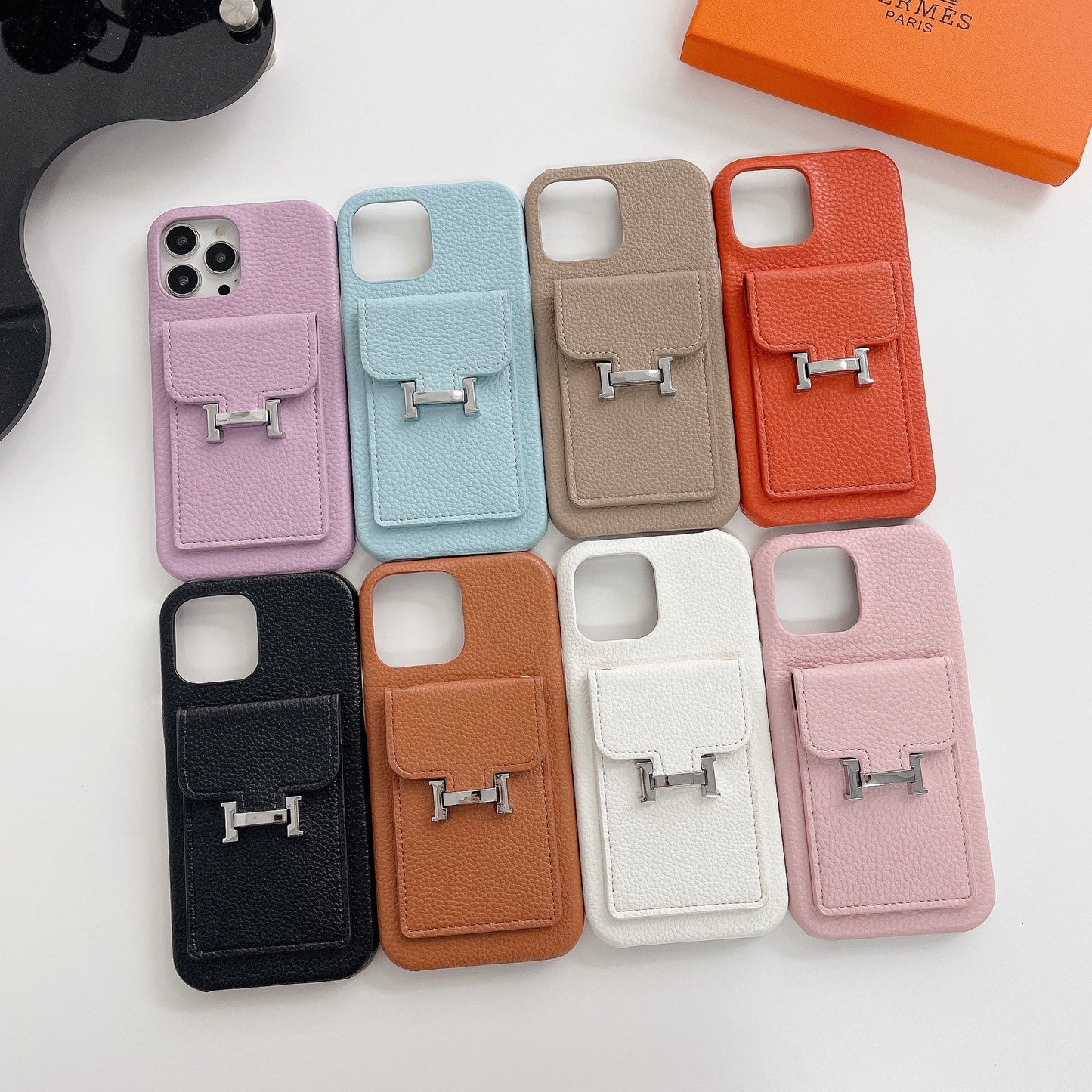 Kožené pouzdro na iPhone H Card Holder