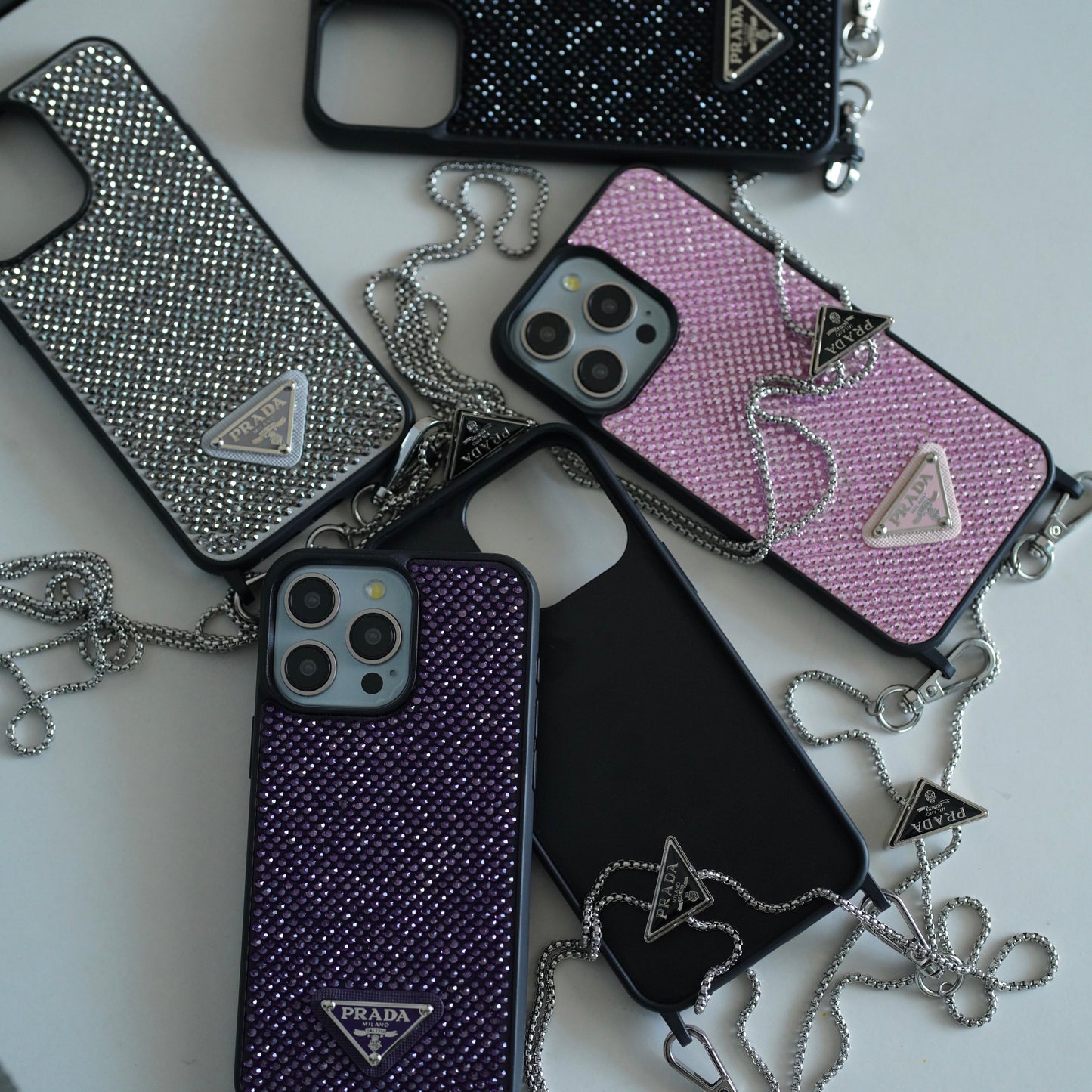 Luxusní Diamond Crossbody pouzdro na iPhone