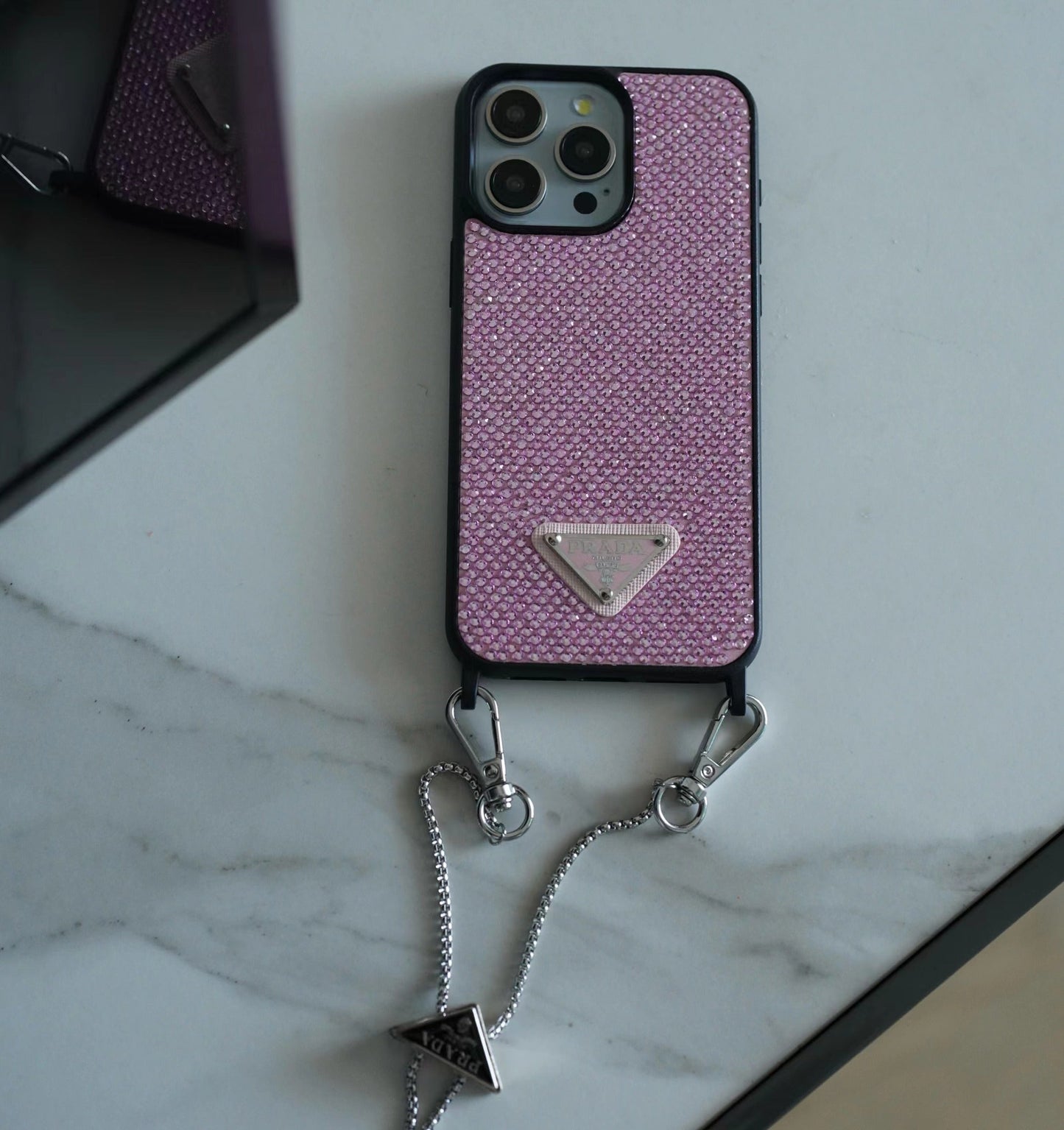 Luxusní Diamond Crossbody pouzdro na iPhone