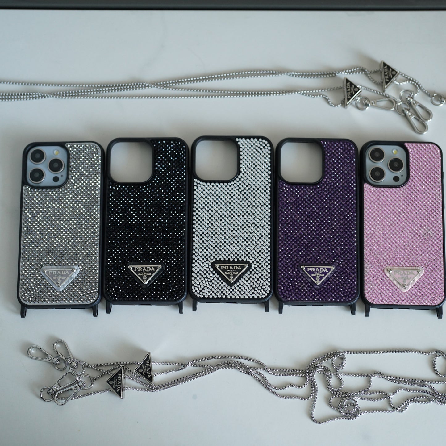 Luxusní Diamond Crossbody pouzdro na iPhone