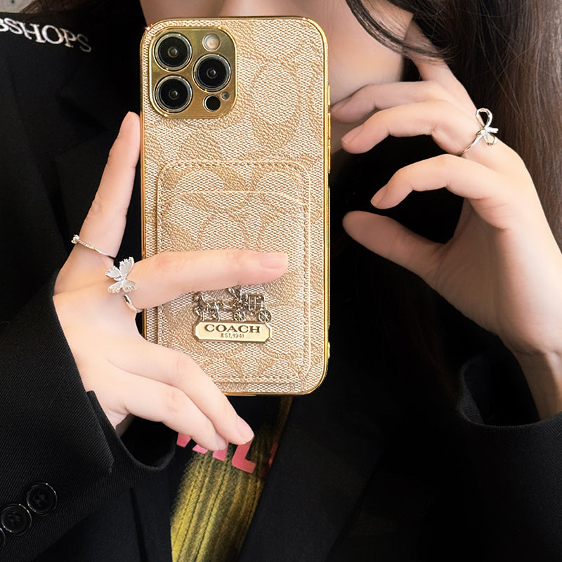 Klasické pouzdro na karty, kožené pouzdro na iPhone
