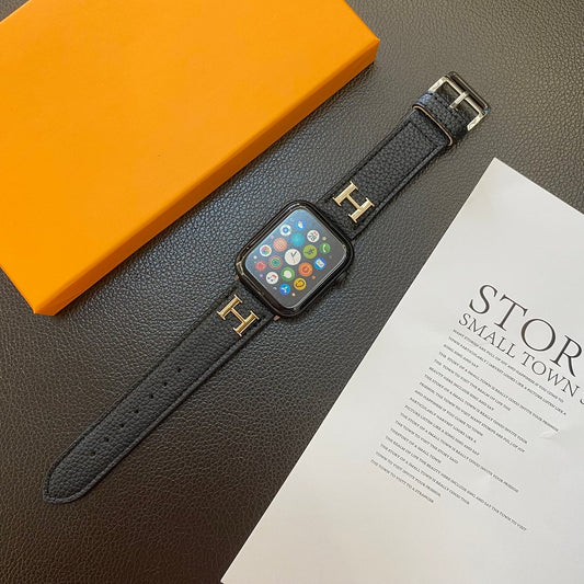 정품 패턴 가죽 Apple Watch Strap