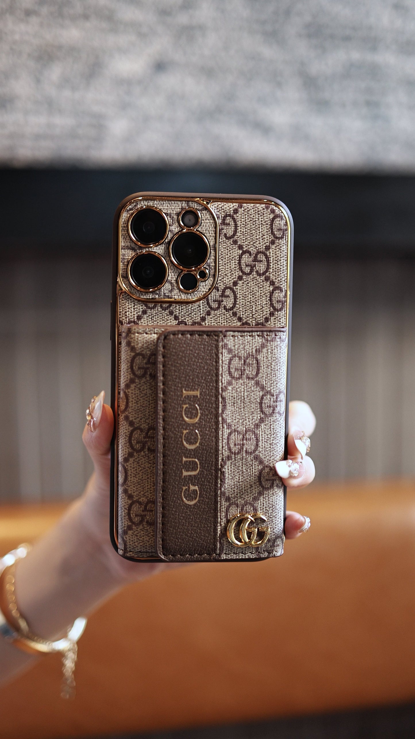 Nové klasické luxusní pouzdro na telefon s držákem na karty 03