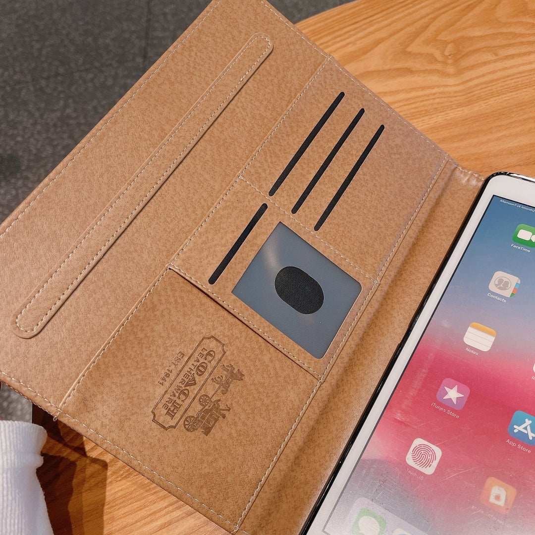 Klassiskt premiumläderfodral för Apple iPad