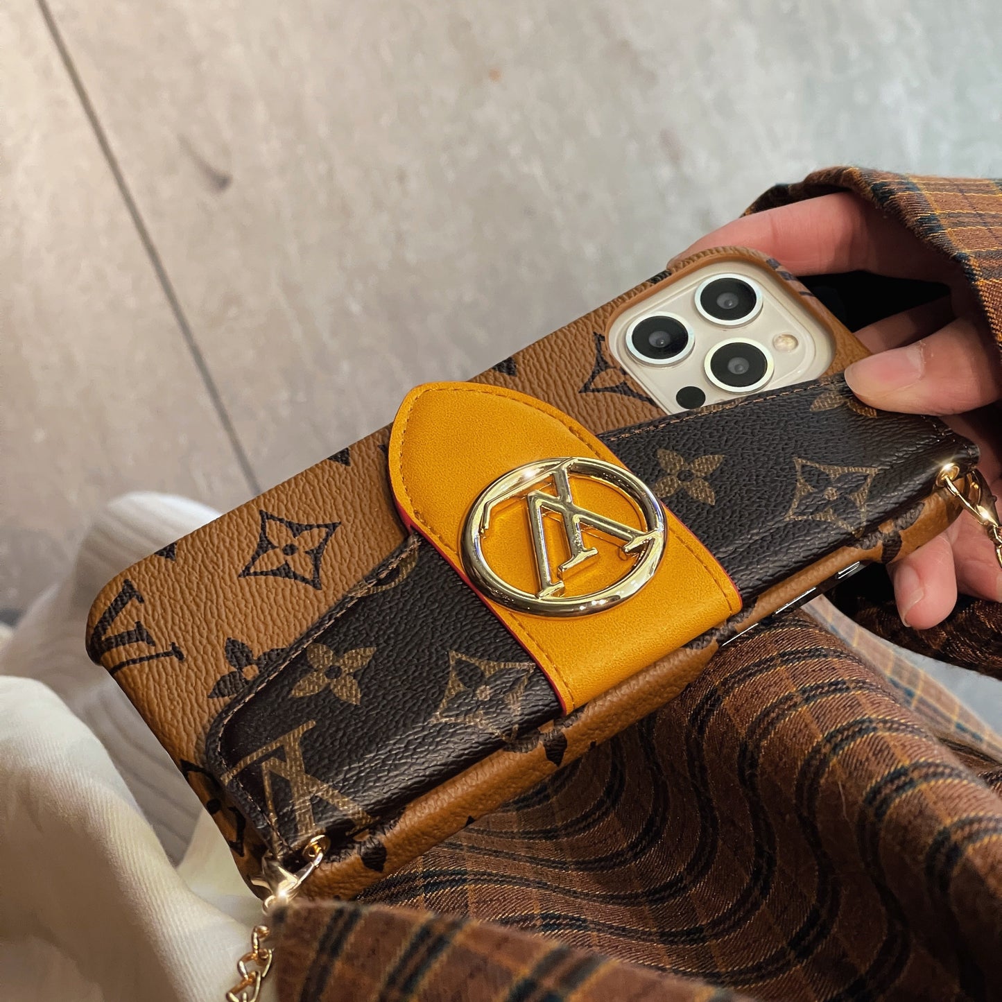 Luxusní pouzdro na iPhone CrossBody Card Holder