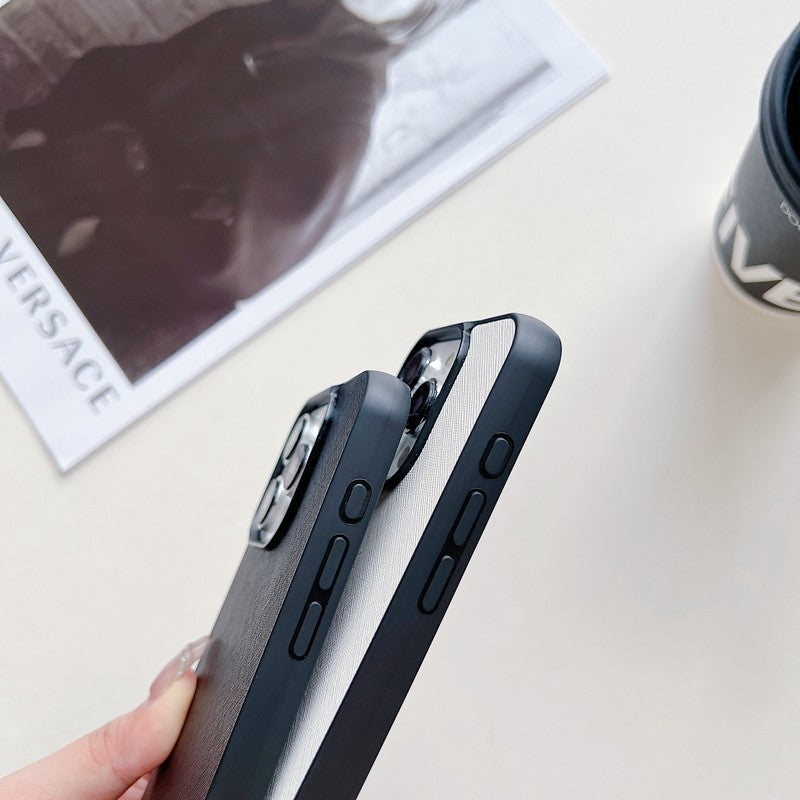 Luxusní crossbody kožené pouzdro na iPhone