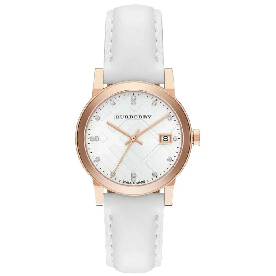 Burberry The City Diamond Ladies Rose Gold 34mm Watch