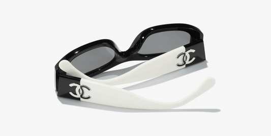 Fashion rektangel Acetate solglasögon