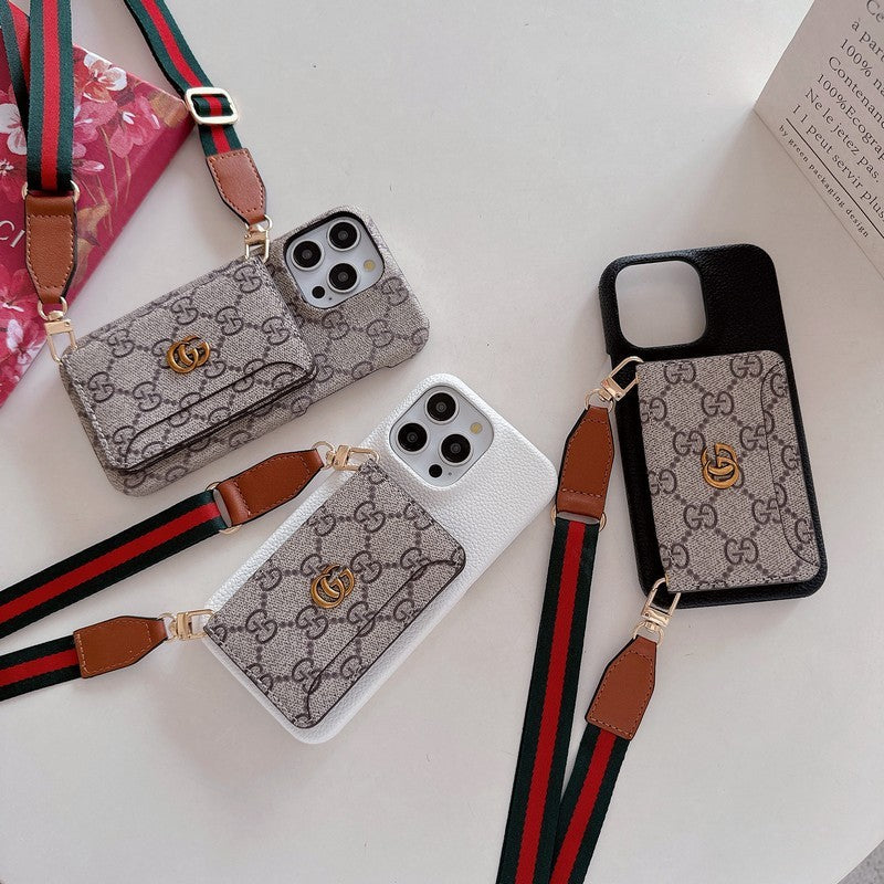 Premium Card Bag Crossbody Classic Case na iPhone