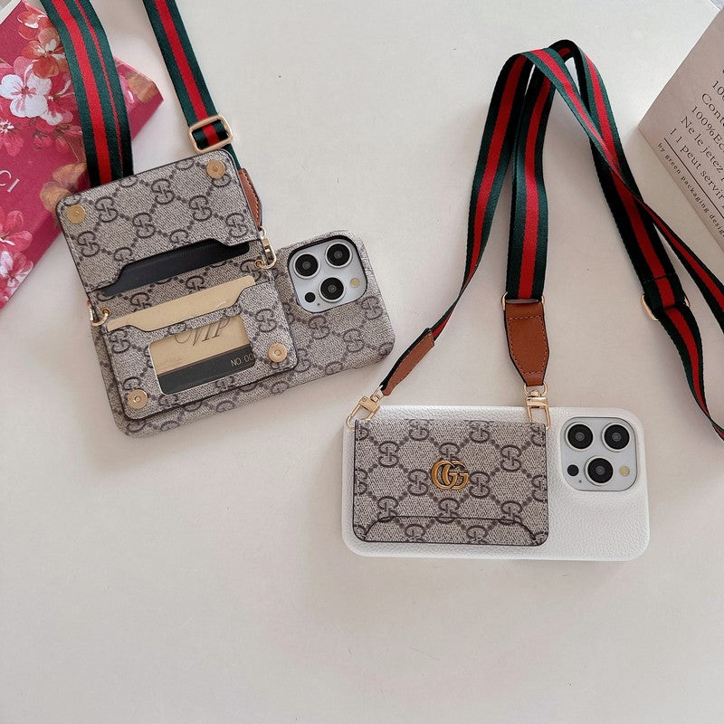 Premium Card Bag Crossbody Classic Case na iPhone