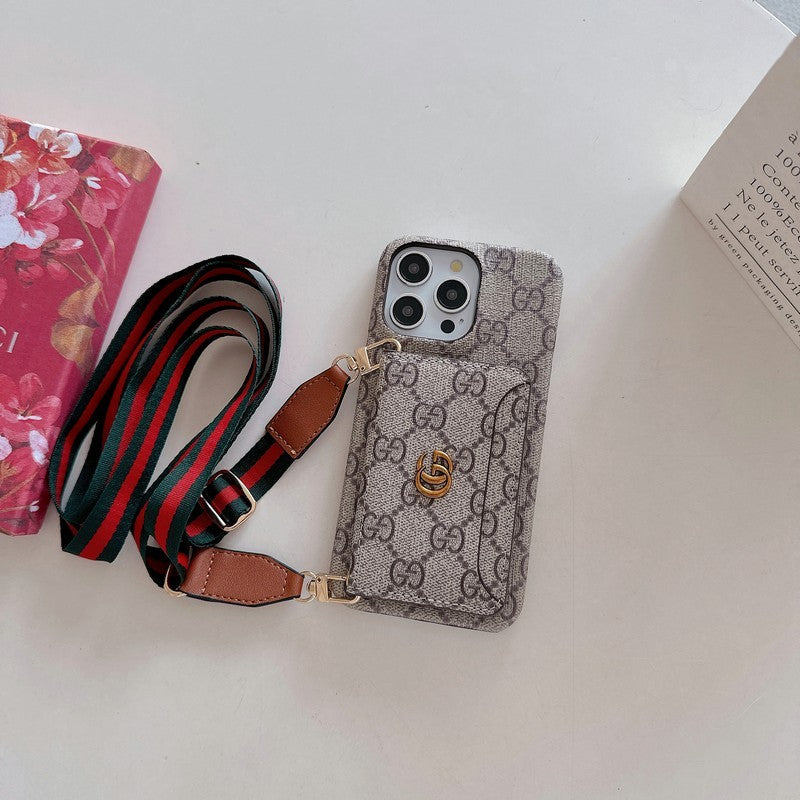 Premium Card Bag Crossbody Classic Case na iPhone