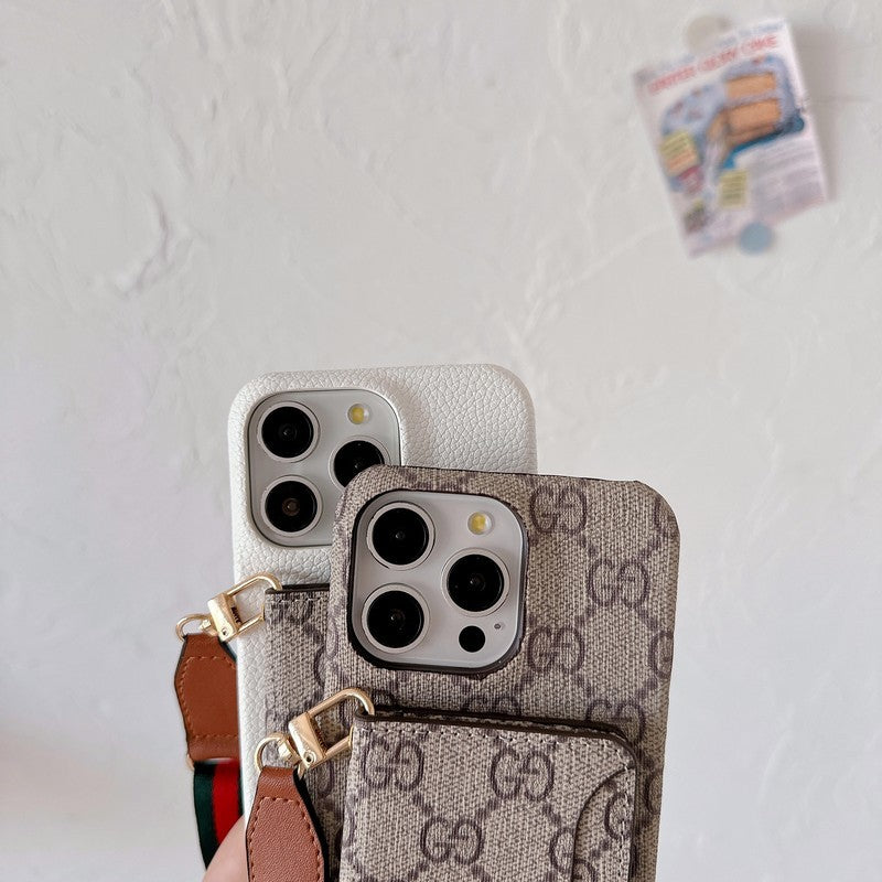 Premium Card Bag Crossbody Classic Case na iPhone