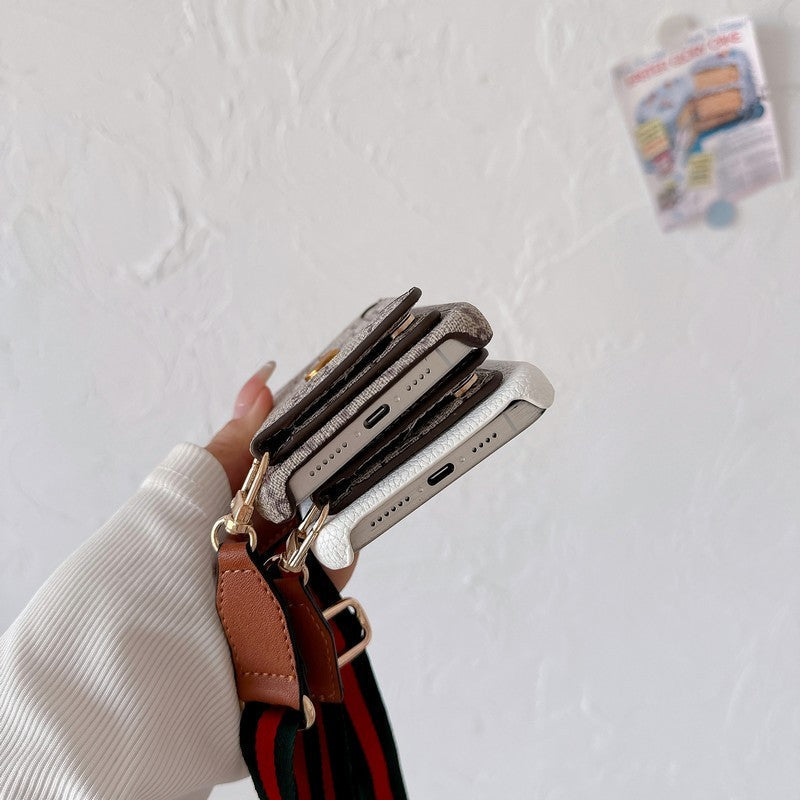 Premium Card Bag Crossbody Classic Case na iPhone