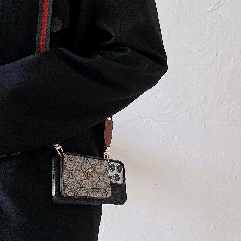 Premium Card Bag Crossbody Classic Case na iPhone
