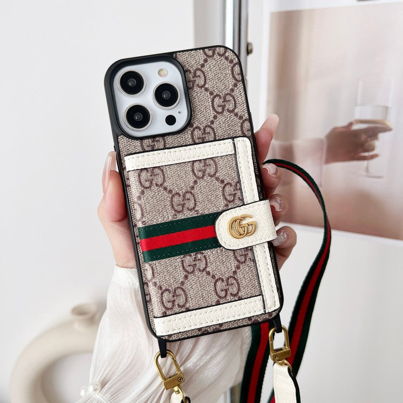 Premium Card Bag Chain Klasické pouzdro na iPhone
