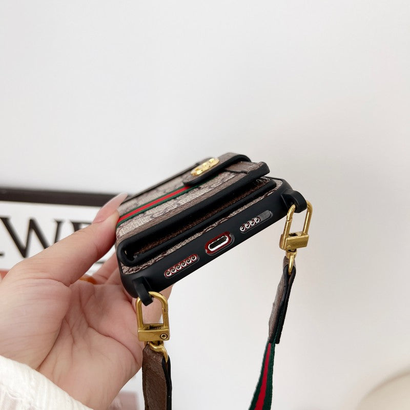 Premium Card Bag Chain Klasické pouzdro na iPhone