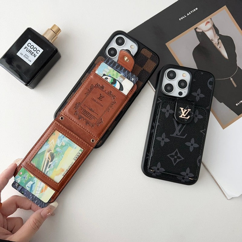 Luxusní Classic Card Bag Pouzdro na iPhone