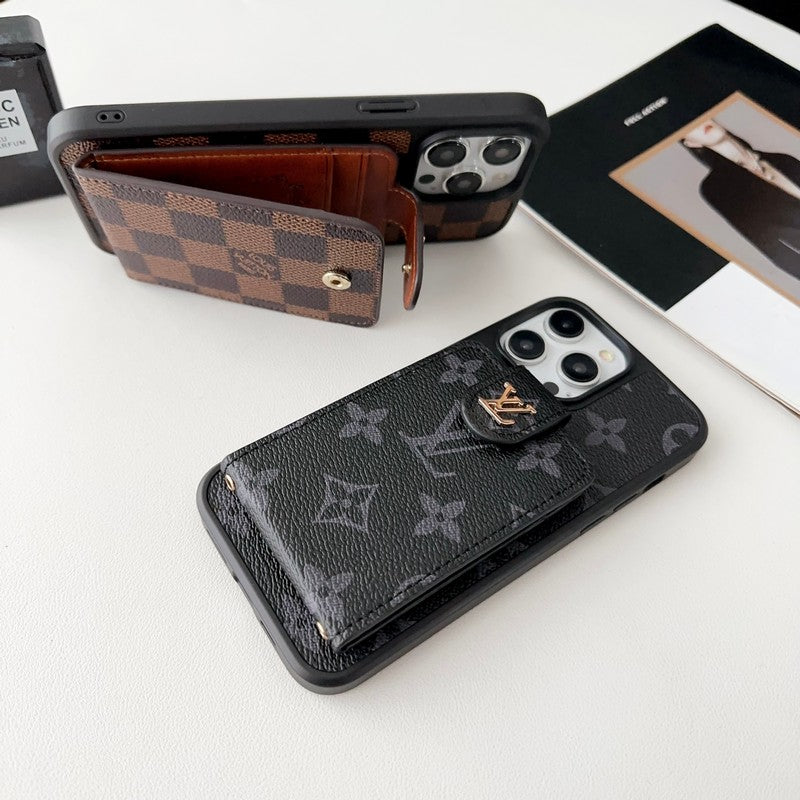 Luxusní Classic Card Bag Pouzdro na iPhone