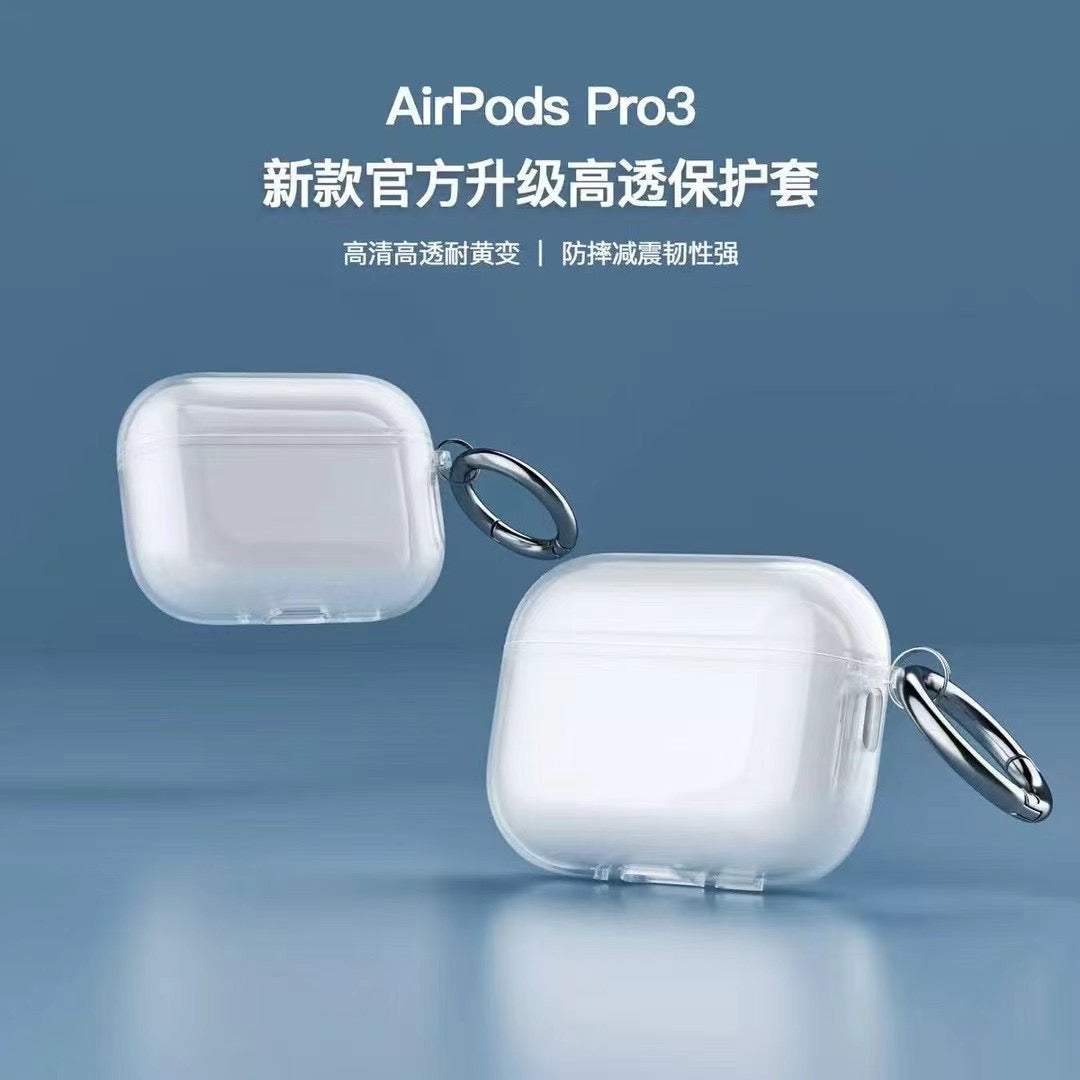 Cás AirPods Trédhearcach le Hook Miotail