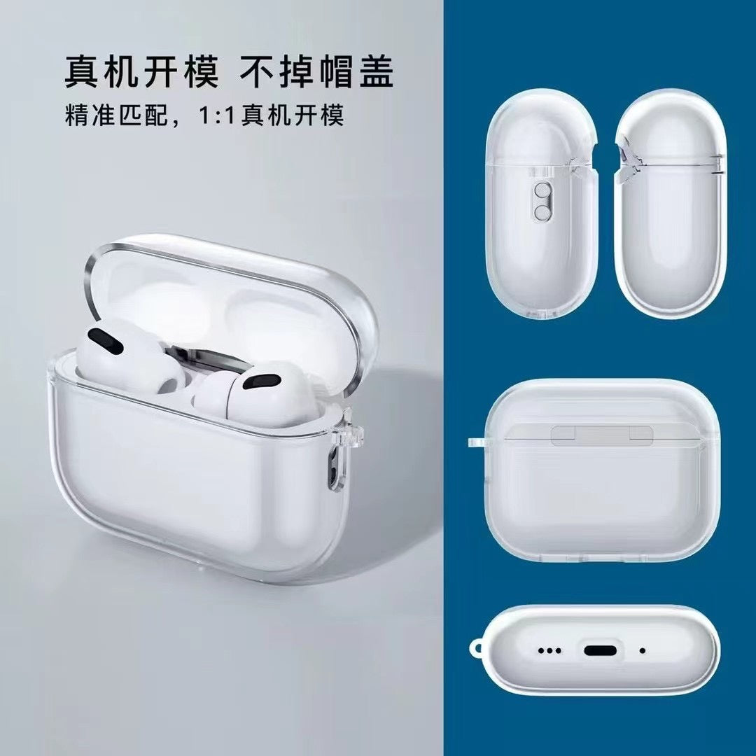 Cás AirPods Trédhearcach le Hook Miotail