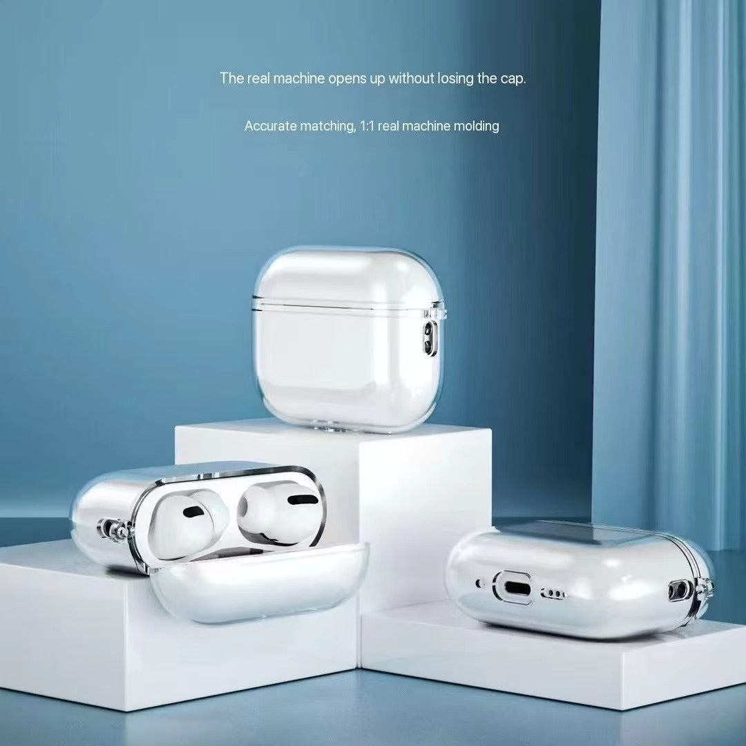 Cás AirPods Trédhearcach le Hook Miotail
