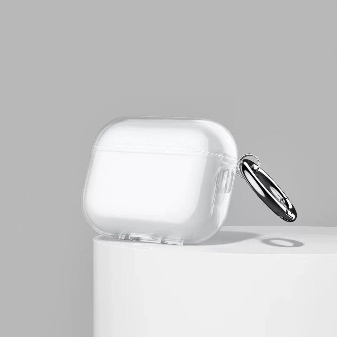 Cás AirPods Trédhearcach le Hook Miotail