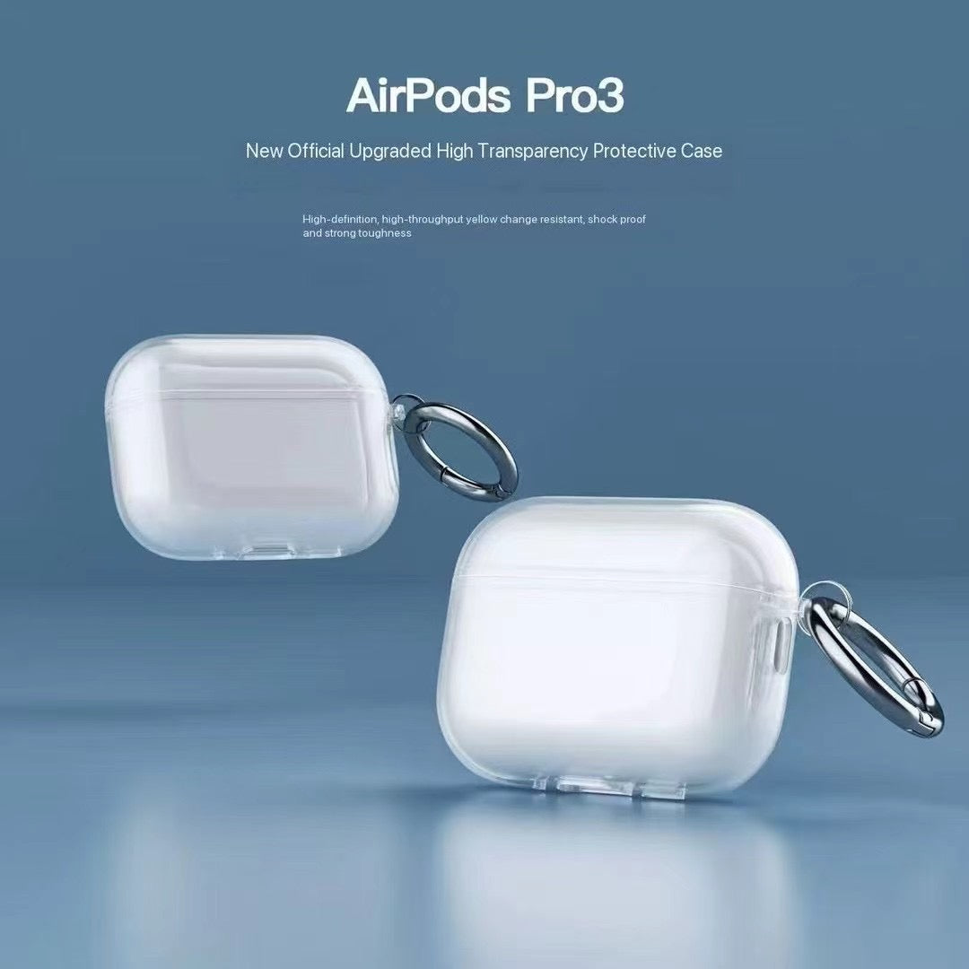 Cás AirPods Trédhearcach le Hook Miotail