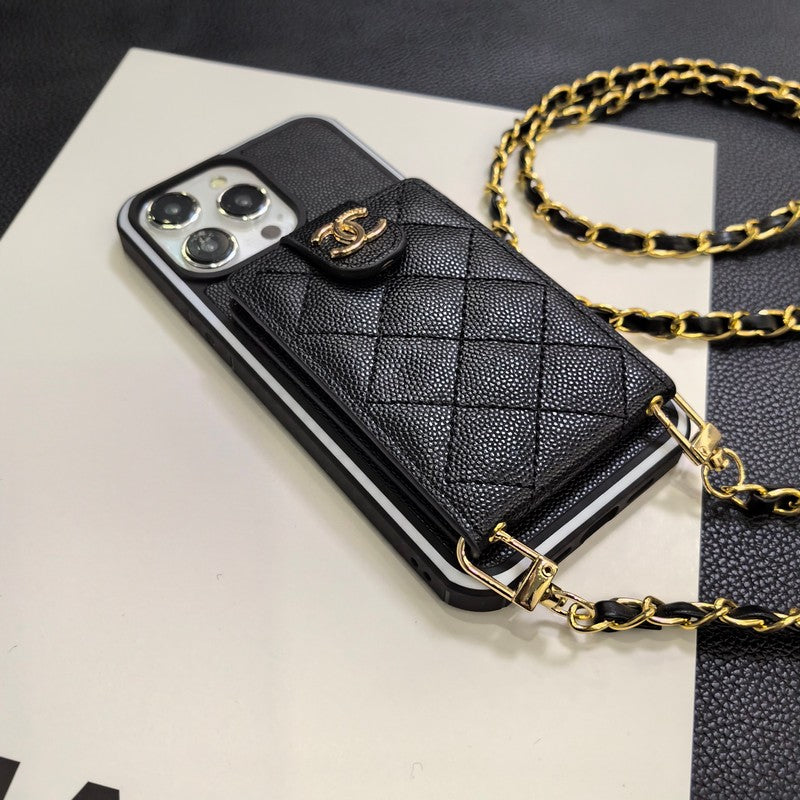 Elegantní crossbody kožené pouzdro na iPhone