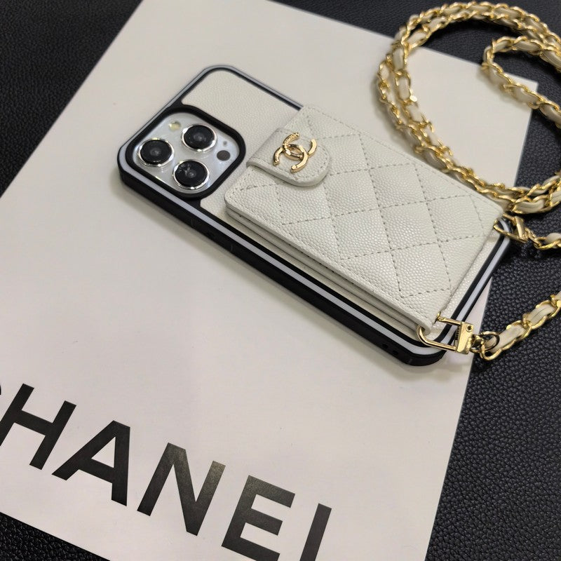 Elegantní crossbody kožené pouzdro na iPhone