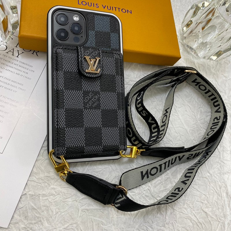 Luxusní pouzdro na iPhone Card Bag Řetízek