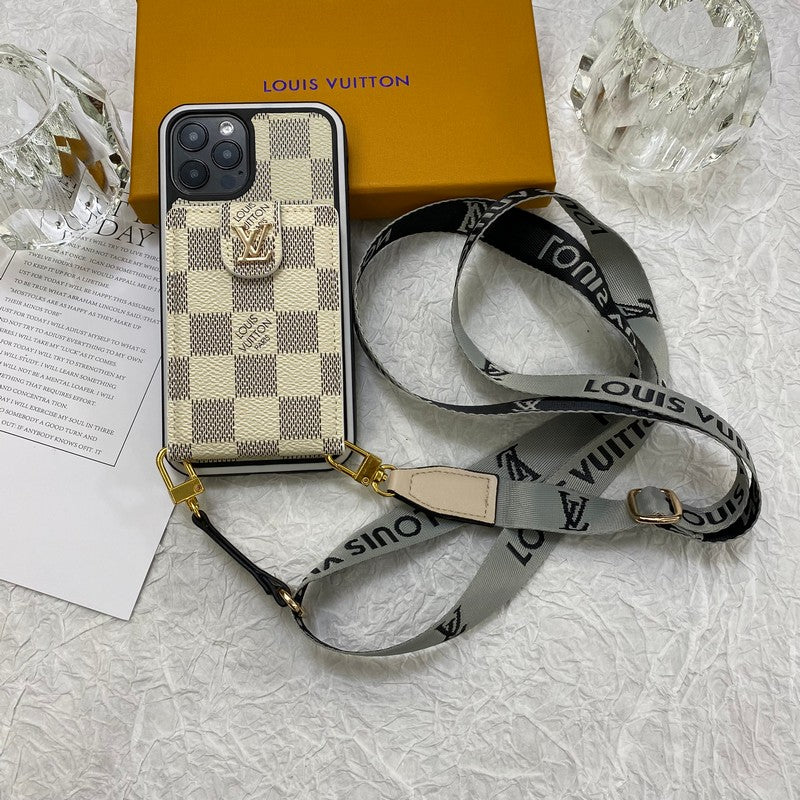 Luxusní pouzdro na iPhone Card Bag Řetízek