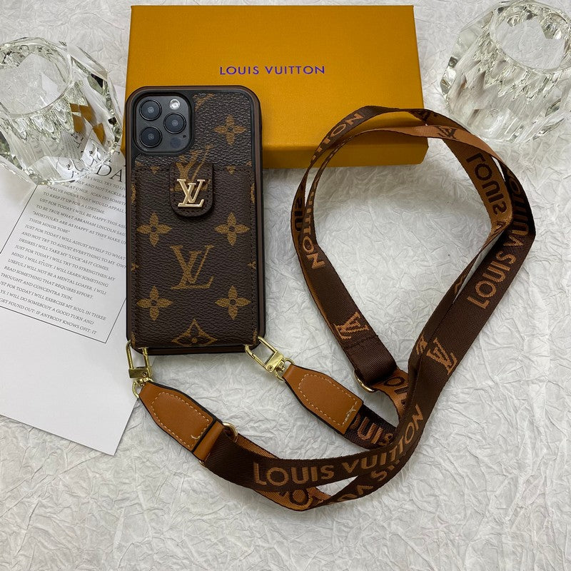 Luxusní pouzdro na iPhone Card Bag Řetízek