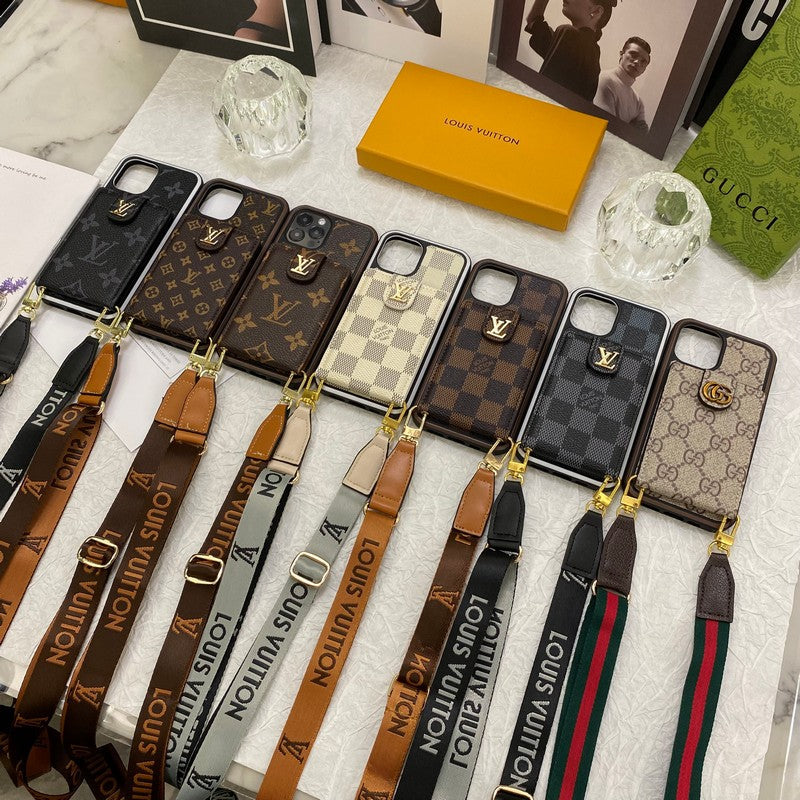 Luxusní pouzdro na iPhone Card Bag Řetízek